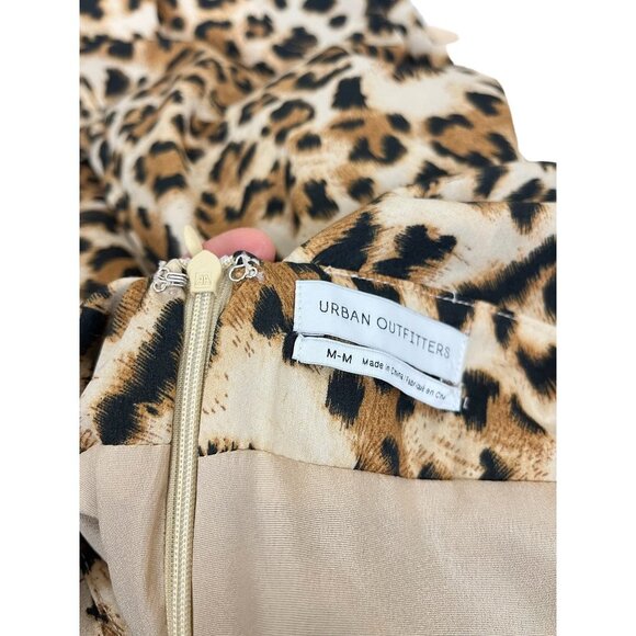 Urban Outfitters Leopard apron midi dress size M - Picture 5 of 8
